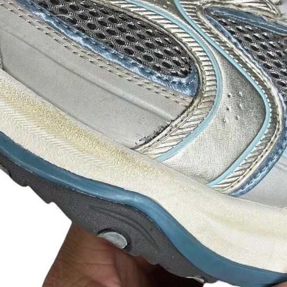 Skechers Shape Ups Women's 8.5 XF Accelerators Silver Blue White 12320 Toneing - Picture 8 of 10